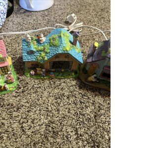 Vintage 3 Piece Lighted Easter Village